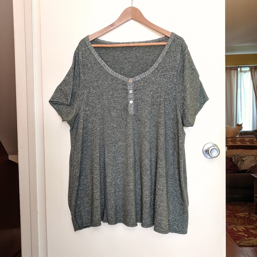Sage green tunic top